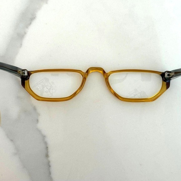 Vintage Playboy Eyeglass Frames 4547 Austria Half Frame Brown 51-23 - Picture 5 of 7
